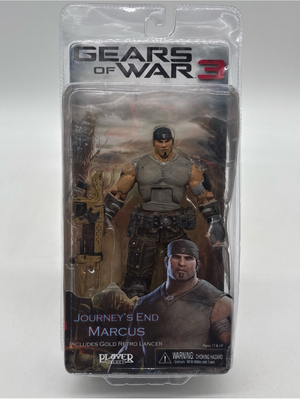 NECA Gears of War 3 Series 1 Journey's End Marcus Fenix Figure w/ Retro Lancer